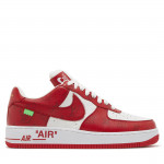 Louis Vuitton x Nike Air Force 1 Low White Comet Red