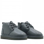 Ugg Kids Neumel Zip Leather Grey
