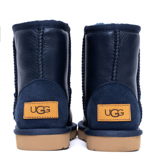 Ugg Kids Classic Short Metallic Navy