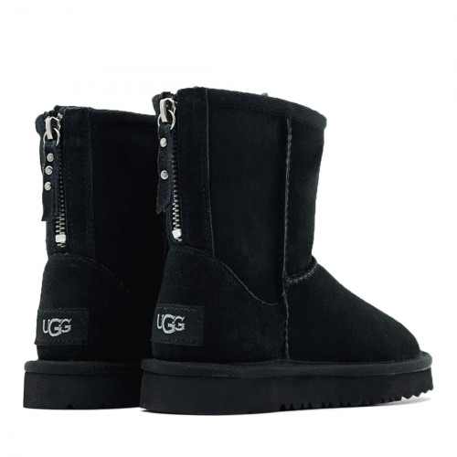 Ugg Kids Classic Short Zip II Black