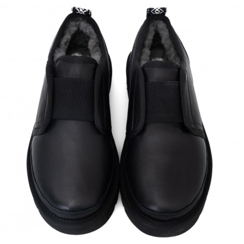 Ugg Mens Slippers Flex Leather Black