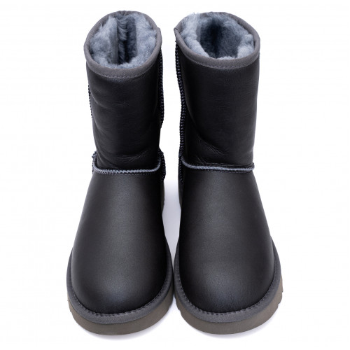 Ugg Mens Classic Short Metallic Grey