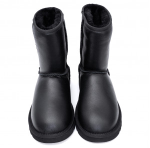 Ugg Mens Classic Short Metallic Black