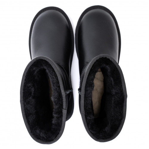 Ugg Mens Classic Short Metallic Black
