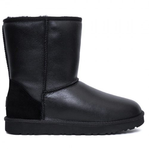 Ugg Mens Classic Short Metallic Black