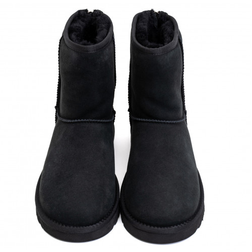 Ugg Mens Classic Short Zip II Black