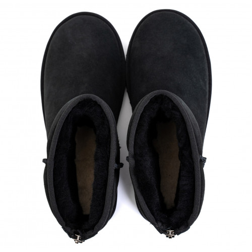 Ugg Mens Classic Short Zip II Black