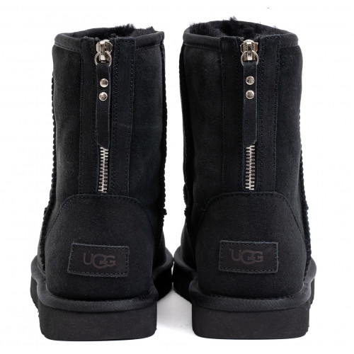 Ugg Mens Classic Short Zip II Black