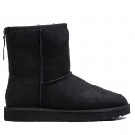 Ugg Mens Classic Short Zip II Black