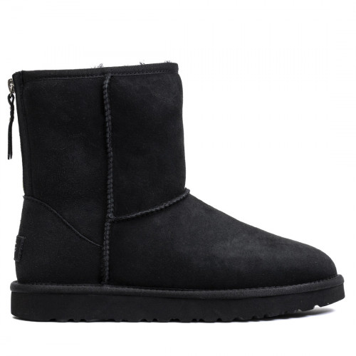 Ugg Mens Classic Short Zip II Black