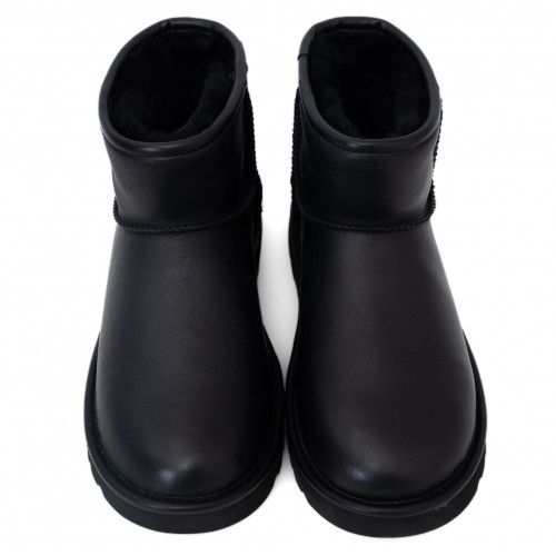 Ugg Mens Classic Mini Leather Black
