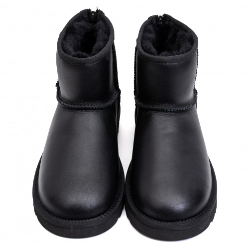 Ugg Mens Classic Mini Zip Metallic Black