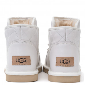 Ugg Lodge Mini Leather White