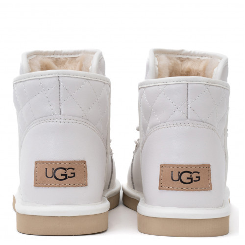 Ugg Lodge Mini Leather White