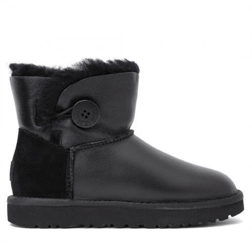 Ugg Mini Bailey Button Metallic Black