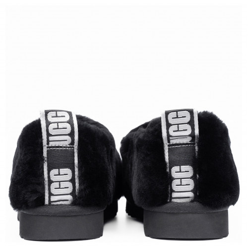 Ugg Hailey Fluff Slippers Black