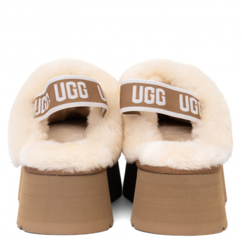 Женские Ugg Funkette Слиперы на Платформе Цвета Каштан