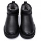 Женские Ugg Classic Ultra Mini из черной кожи