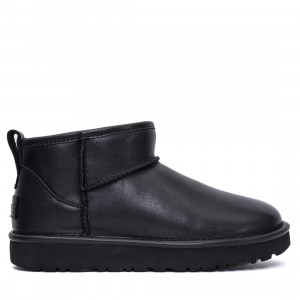 Ugg Classic Ultra Mini Leather Black