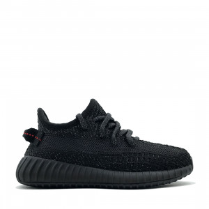 adidas Yeezy Boost 350 V2 Kids Black Static Reflective