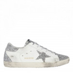 Super-Star Wmns White Silver Glitters